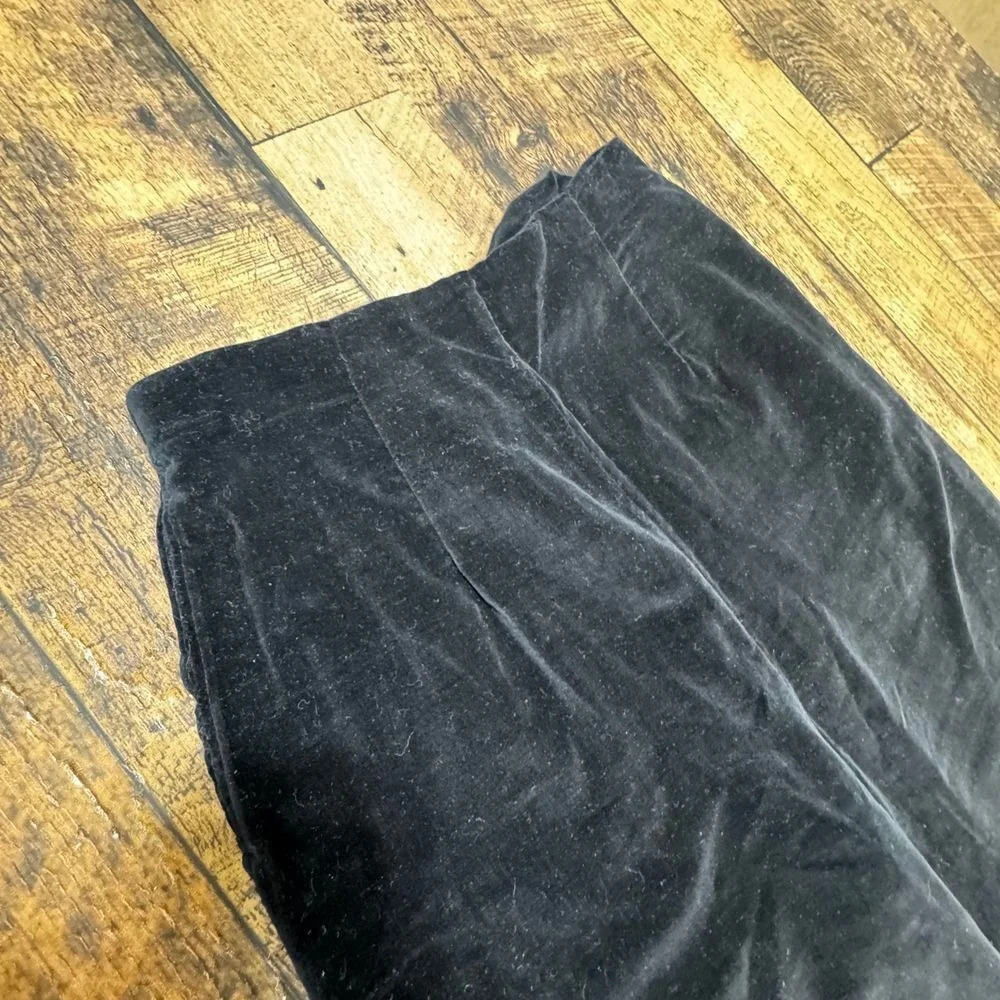 Twill back Velveteen Black Dress Pants Formal Classic‎ Kids Size 14
